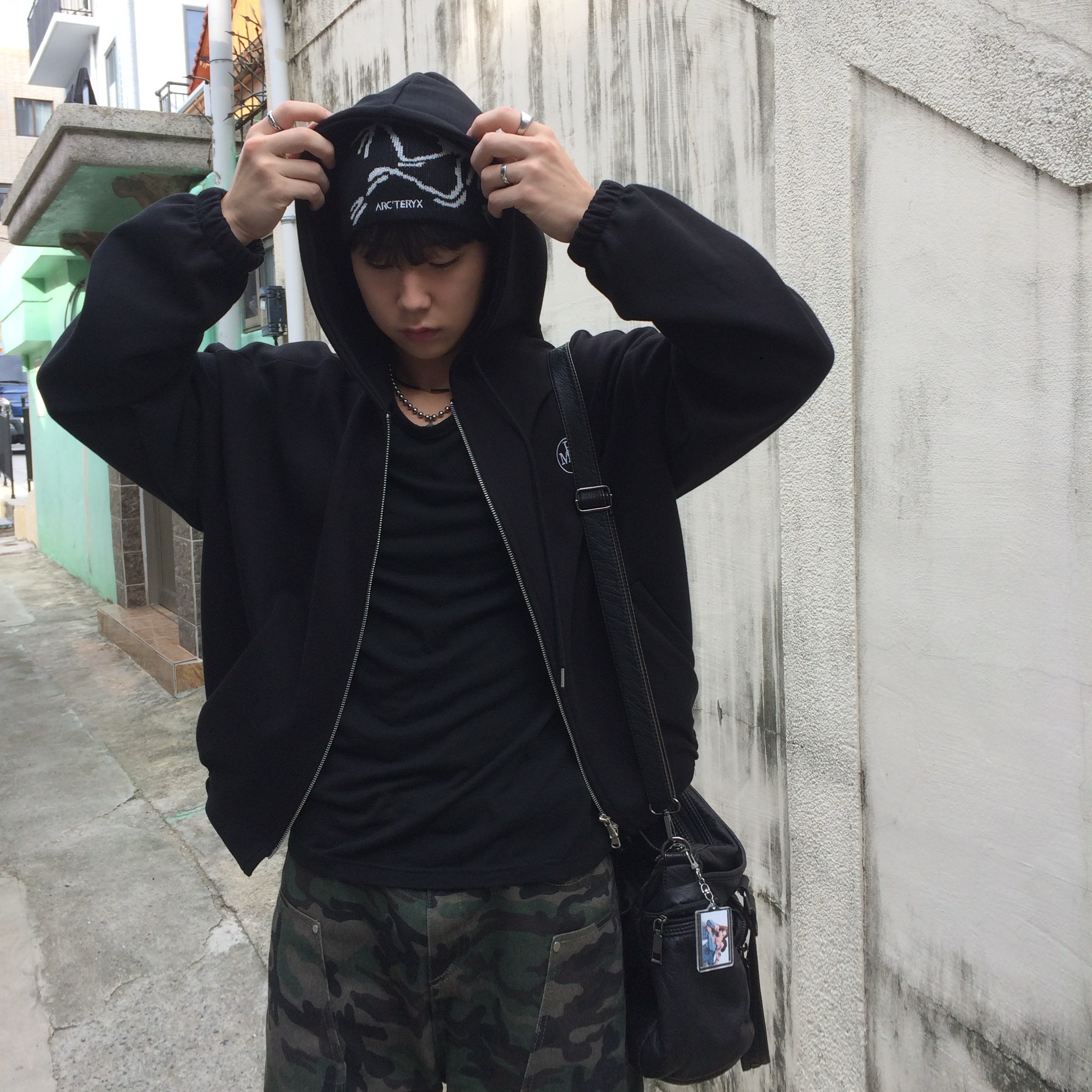 Arc'teryx Bird Head Toque Orca 착용 스타일 - 3
