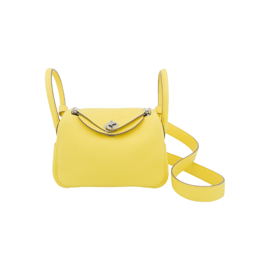 ITAKJ92PPGK4 Hermes Mini Lindy 19 Lime Silver