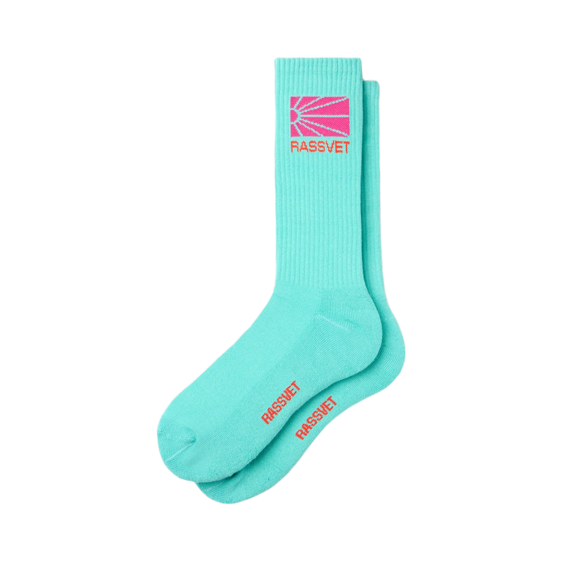 라스벳 로고 크루 삭스 그린(Rassvet Logo Crew Socks Green) - 1