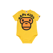 (Kids) BAPE Baby Milo Face Bodysuit Yellow