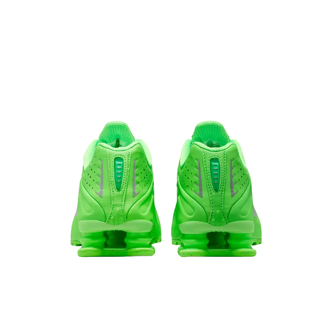 (W) 나이키 샥스 R4 그린 스트라이크 메탈릭 실버((W) Nike Shox R4 Green Strike Metallic Silver) - 3