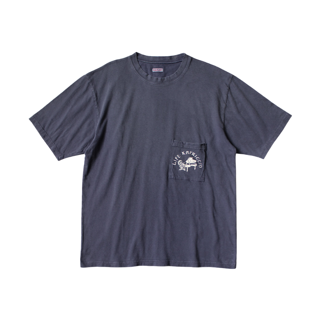 캐피탈 20 저지 크루 포켓 티셔츠 라이프 카프리치오 Pt 나수콘(Kapital 20 Jersey Crew Pocket T-Shirt Life Kapriccio Pt Nasucon) - 1