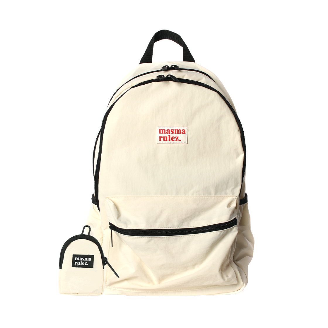 ★masmarulez★ Airpod pouch set Layered backpack butter crea MUSINSA | MASMARULEZ [AirPod Pouch Set] Layered