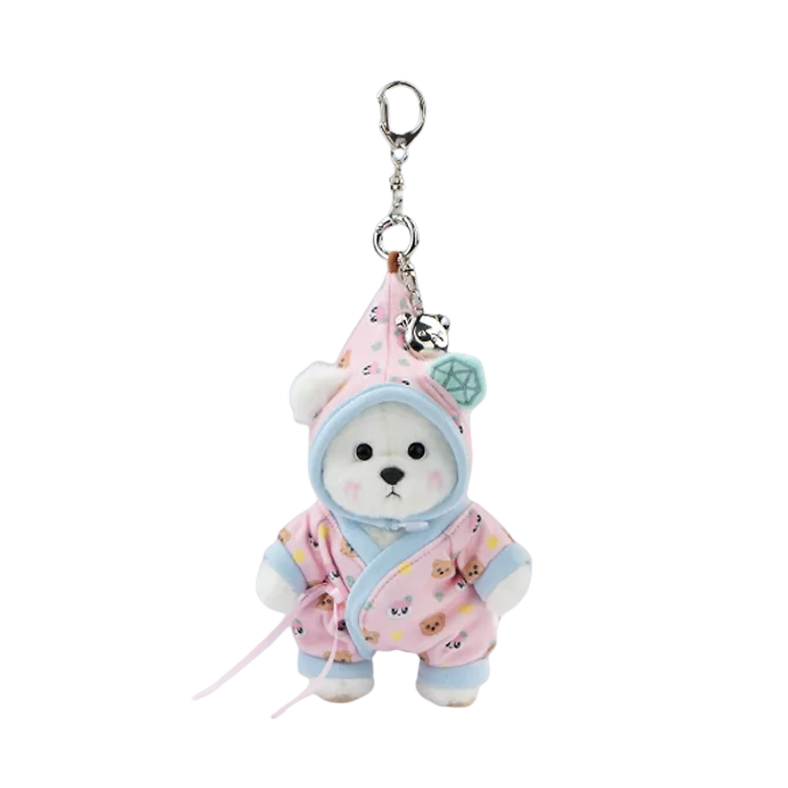 테디 테일즈 x 세븐틴 봉봉이 봉봉 베어 XS 10주년 한정판 로즈쿼츠(Teddy Tales x Seventeen Bongbongee Bongbong Bear XS 10th Anniversary Limited Edition Rosequartz)