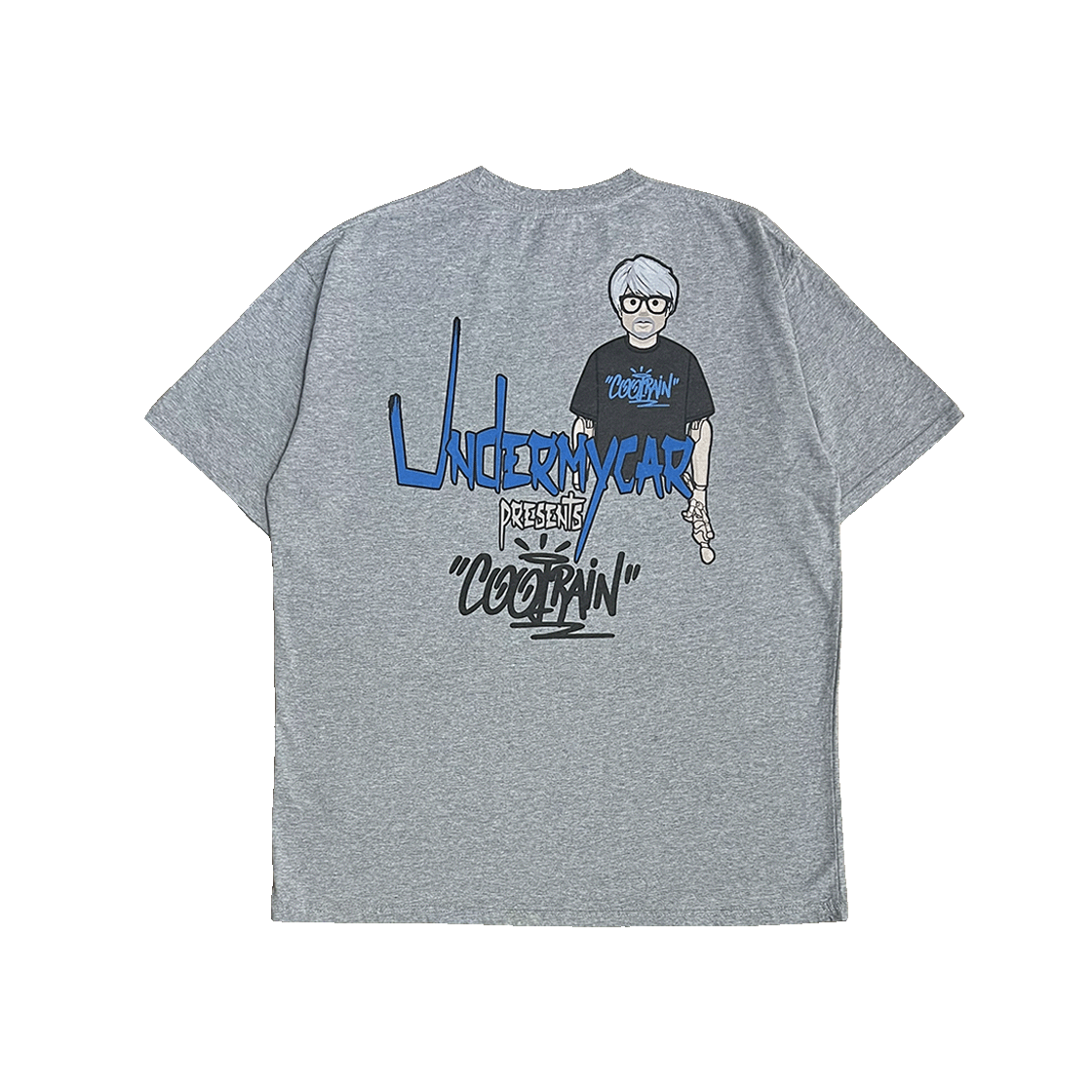 쿨레인 x 언더마이카 피오씨 쿨레인 티셔츠 씨알01 멜란지그레이(COOLRAIN x Undermycar POC Coolrain T-shirts CR01 Melange Gray)