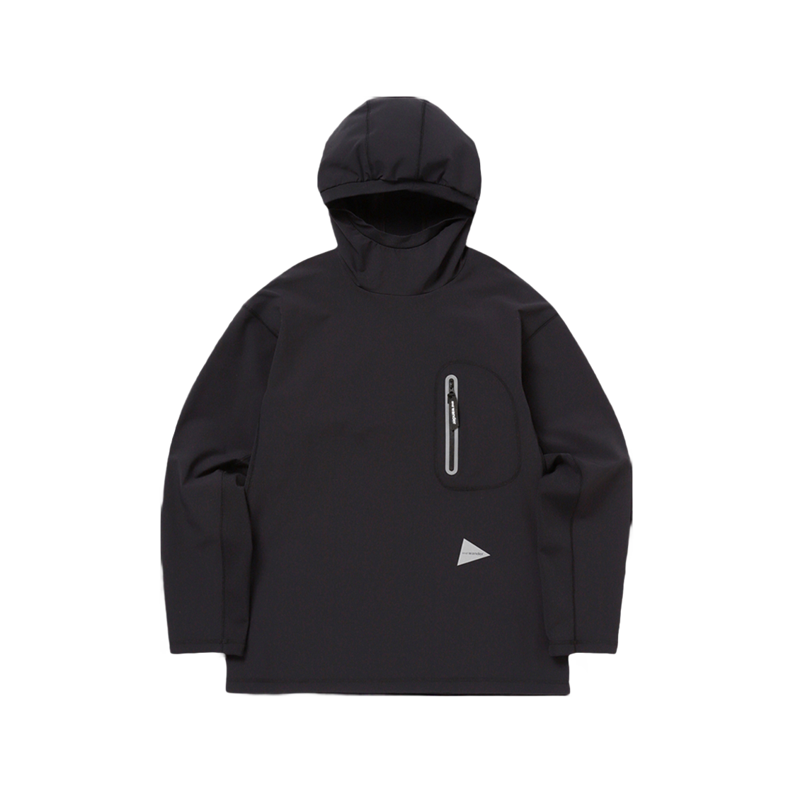 W31D6FH003_BK and wander Hybrid Warm Pocket Hoodie