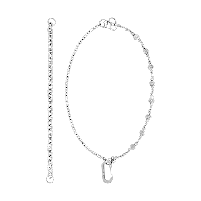 GDS51RUNE03SV [KREAM 단독] GODASHIN Chain Layered Necklace - #2