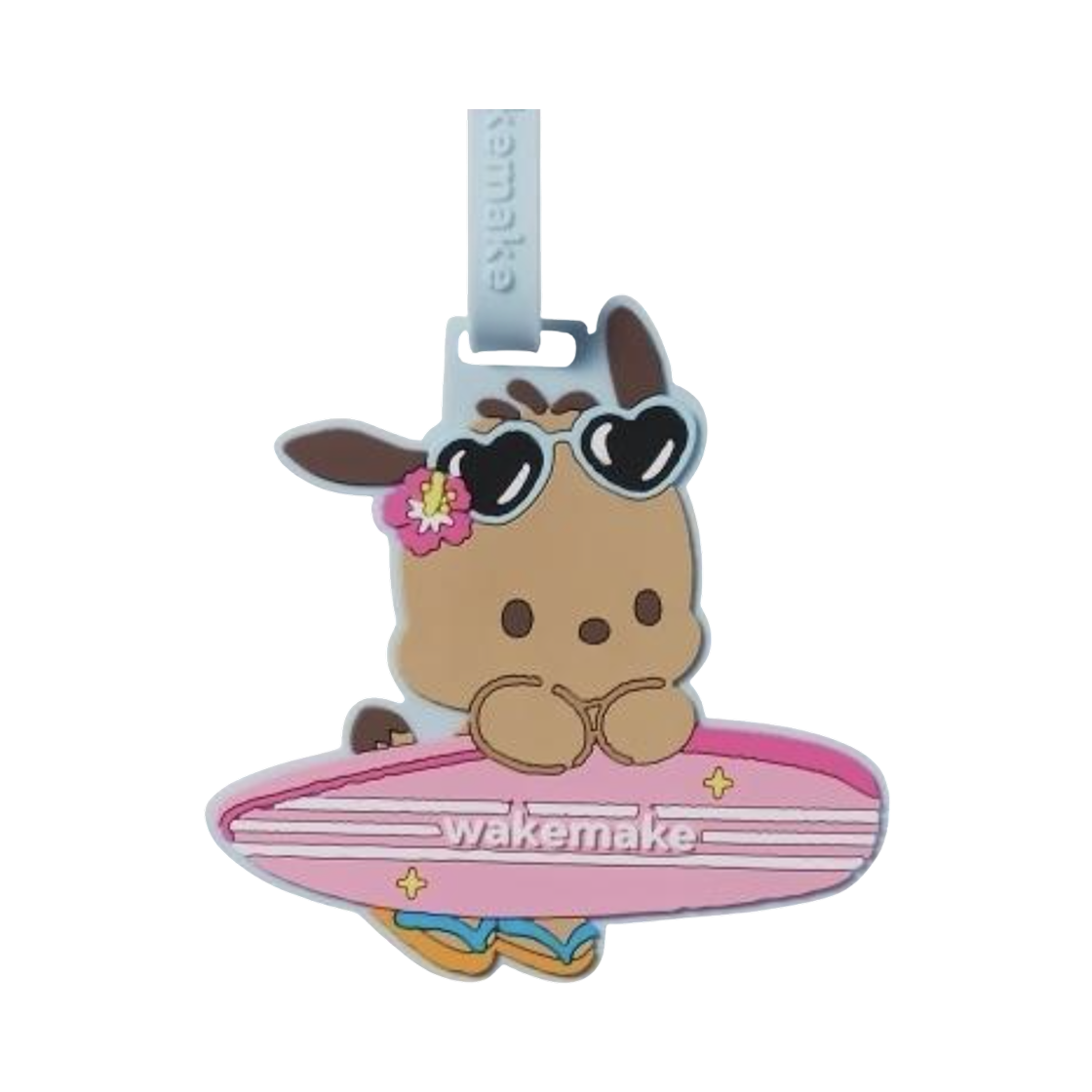 - Sanrio x Wakemake Tanning Pochacco Luggage Tag