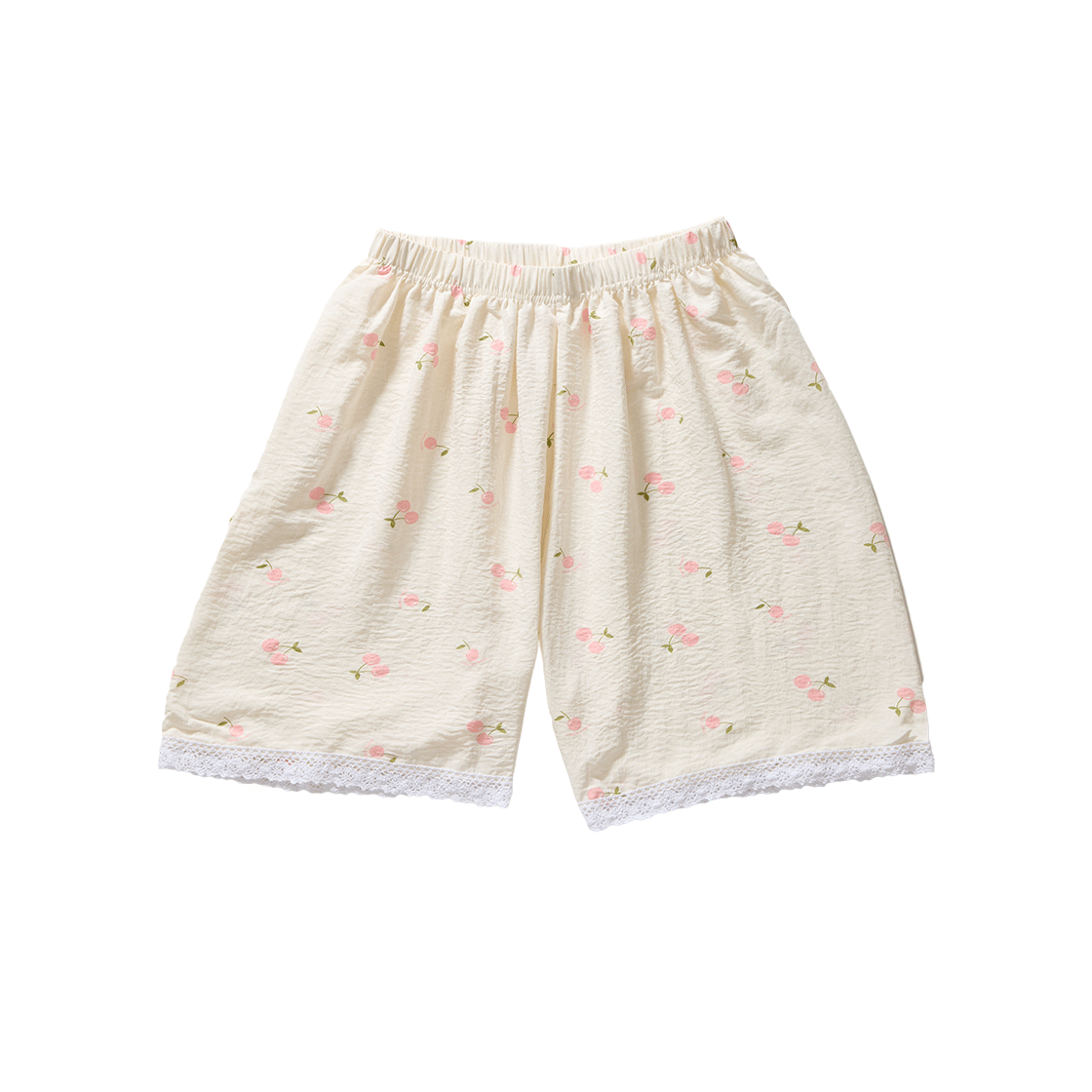 CO-RE-CRY (W) AONE Cool 5 Part Lace Pajama Pants Cherry