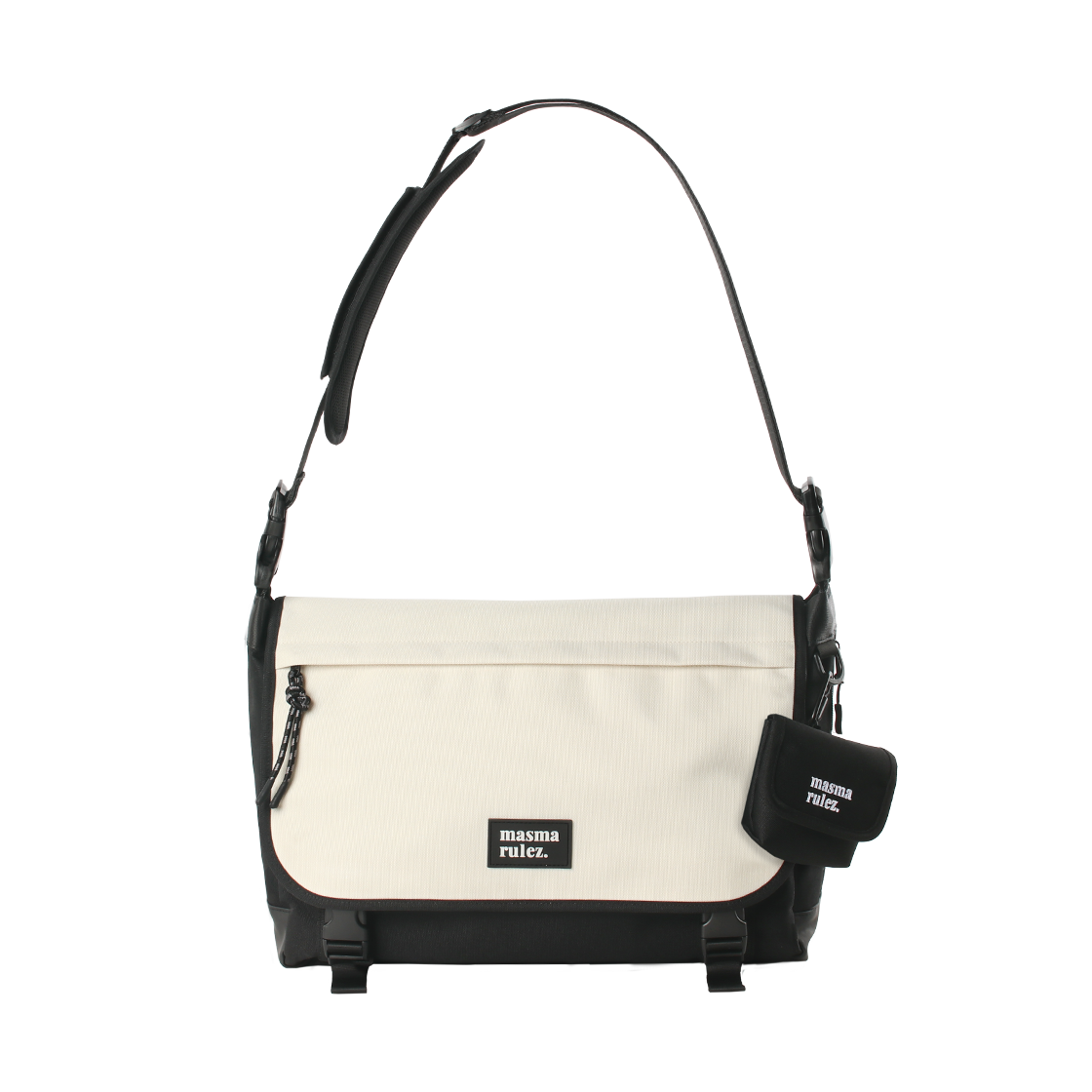 ★masmarulez★ [Strap Selection]Custom messenger bag _ Simpl MUSINSA | MASMARULEZ [INT] Custom messenger bag _ Simple Black