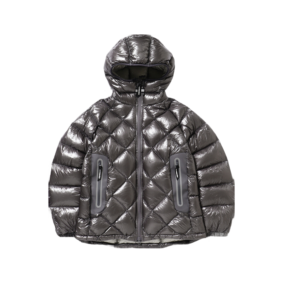 W31D6JD001_GY and wander Diamond Stitch Down Hoodie