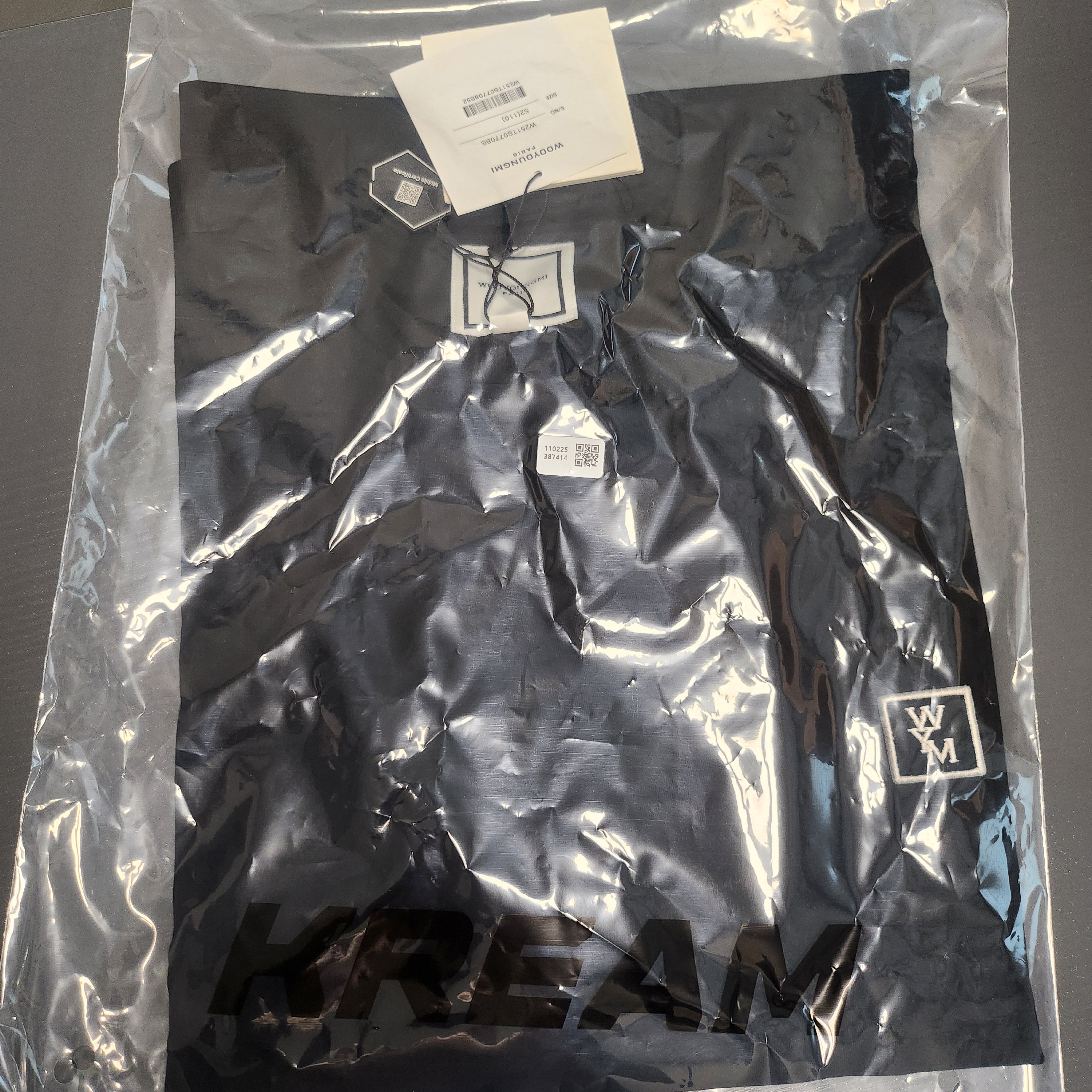 Wooyoungmi Cotton Back Logo T-Shirt Black - 25SS 착용 스타일