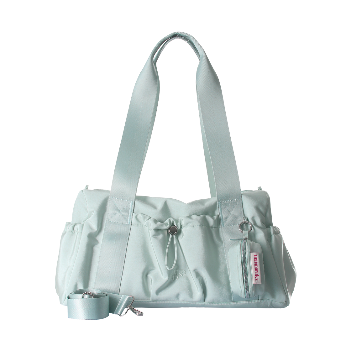 ■masmarulez■ Pouch set glossy shoulder duffel bagMist blue 파우치세트] glossy shoulder duffel bag_Mist blue
