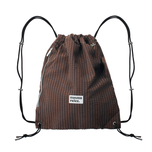 ◆AEAE Web Logo Gym Sack/7色◆ バッグ aeae WEB LOGO CHECK GYM SACK [BLUE] MUSINSA | AEAE