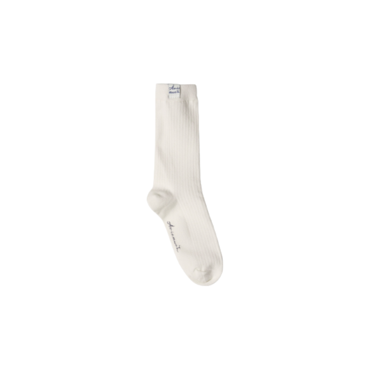 Aviemuah Ribbed Silket Socks Beige