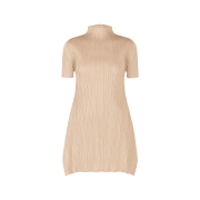 (W) Pleats Please Issey Miyake MC July Top Light Beige