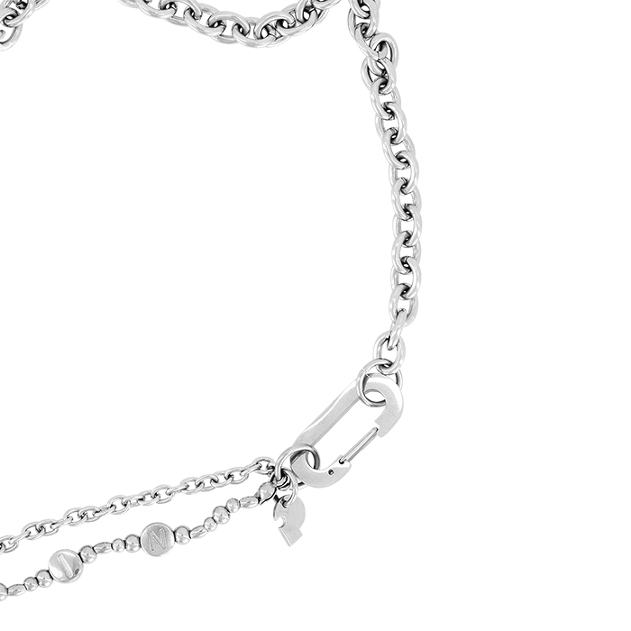 GDS51RUNE03SV [KREAM 단독] GODASHIN Chain Layered Necklace - #4