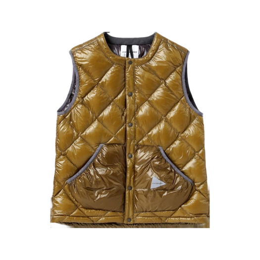 W31D6JD003_BR and wander Diamond Stitch Down Vest