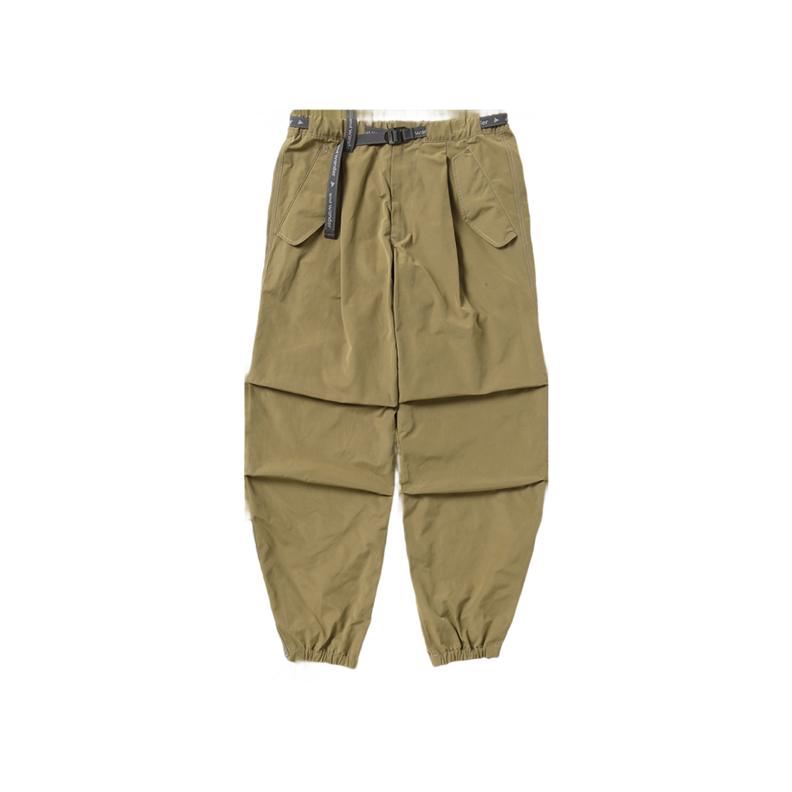 W31D6PT006_BG and wander High Count Cloth Side Zip Hem Pants