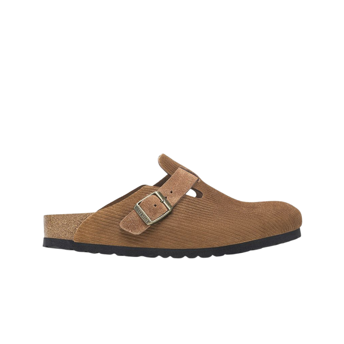 1028227 Birkenstock Boston Suede Embossed Corduroy Dark Tea - Regular
