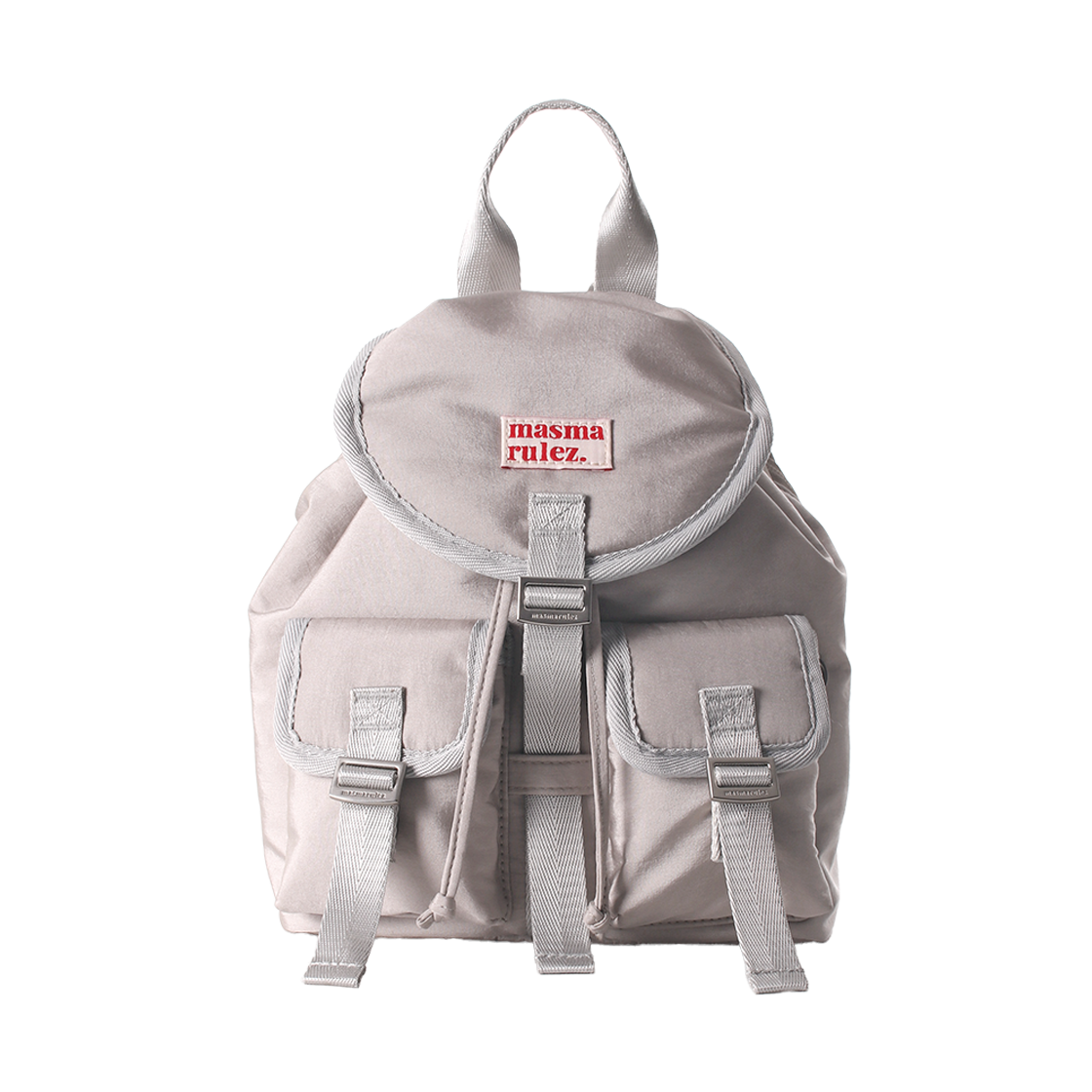 ☆masmarulez☆ Mini glossy belted backpackLight gray amazon basics