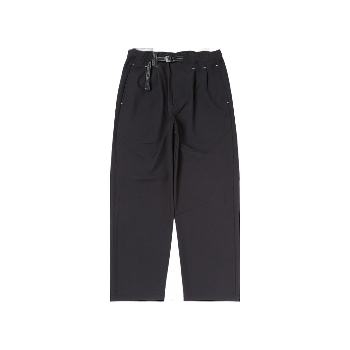 W31D6FP011_BK and wander PE Melange Twill Wide Pants