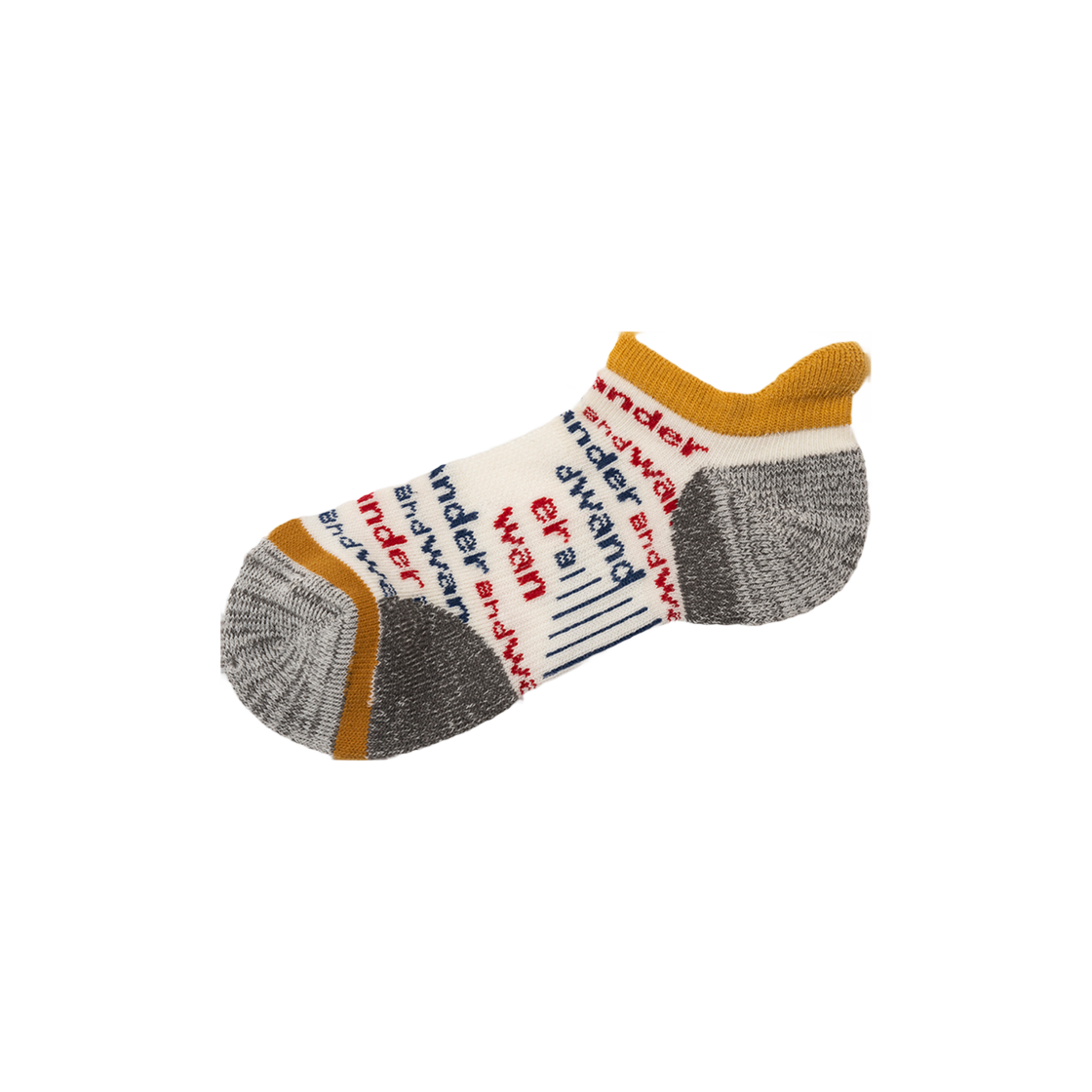 W31D6SC002_WH and wander Wool Short Socks