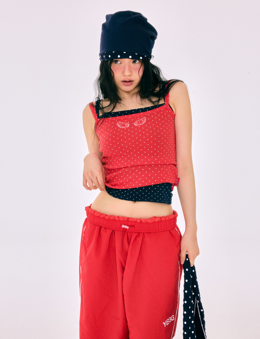 【YEGG】韓国人気新作★ Dot Wing Baby Tee Dot wing baby tee (3colors)