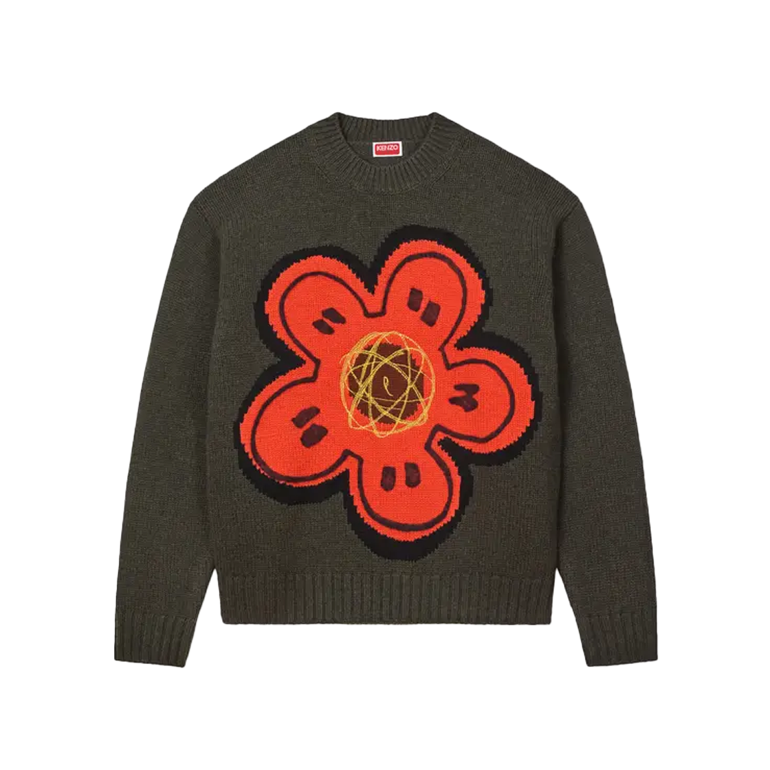 KM5DKNPKZ02KK Kenzo x Futura 2000 Jumper Khaki - 25FW - 대표 이미지 #1