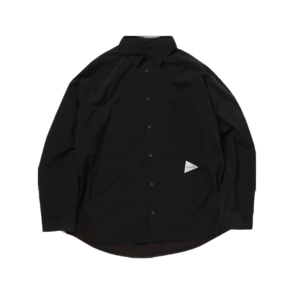 W31D6TF001_BK and wander Fleece Base Ls Shirt