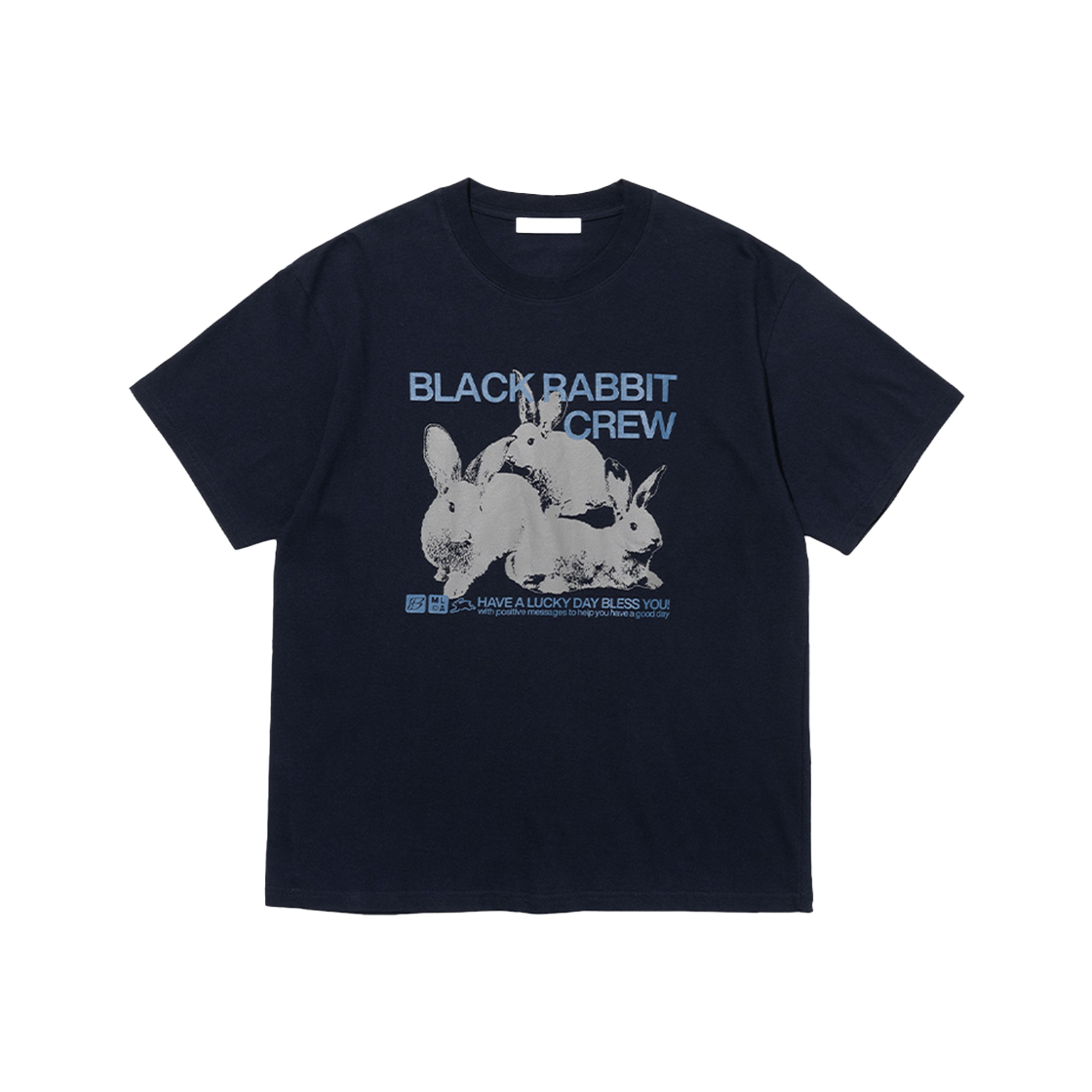 밀로 아카이브 래빗 크루 티셔츠 네이비(Millo Archive Rabbit Crew T-Shirt Navy) - 1