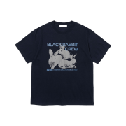 Millo Archive Rabbit Crew T-Shirt Navy