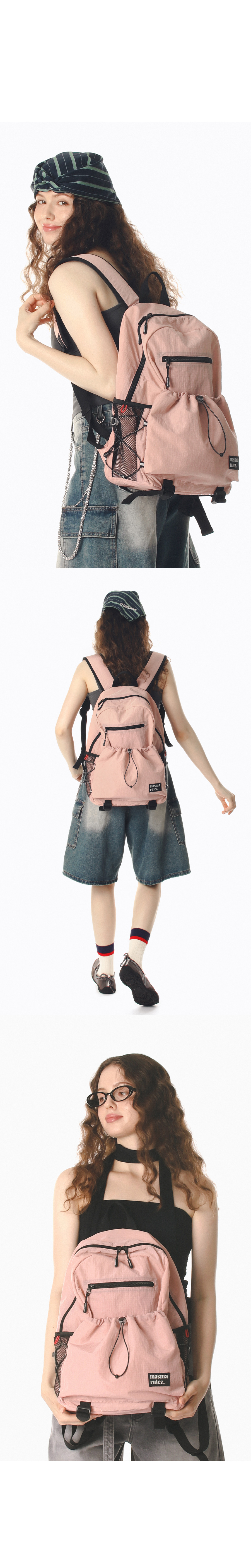 ★masmarulez★ Nomad light backpackPink 마스마룰즈 노마드 라이트 백팩 핑크 | MASMARULEZ | KREAM