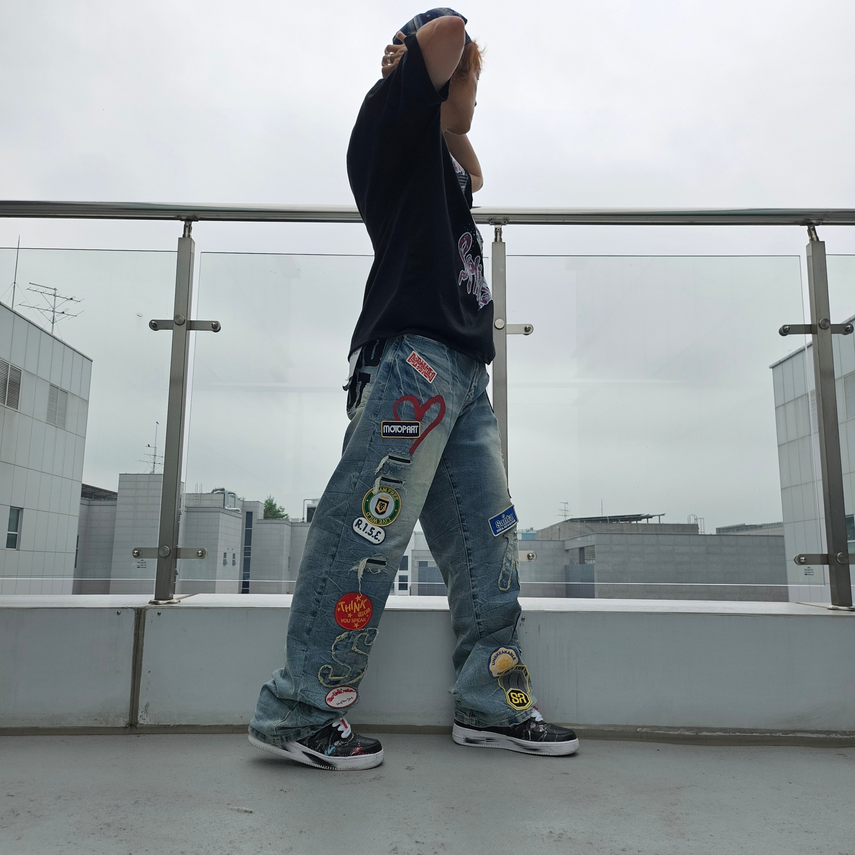 Diesel Dx1509 Stainless Steel Chain Necklace Silver, Nike x Peaceminusone Air Force 1 Low Para-Noise 3.0 Black and Multicolor 착용 스타일 - 2