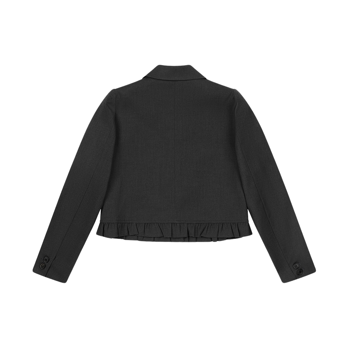 (W) 오헤시오 라운드 프릴 자켓 차콜((W) Ohesio Round Frill Jacket Charcoal) - 2