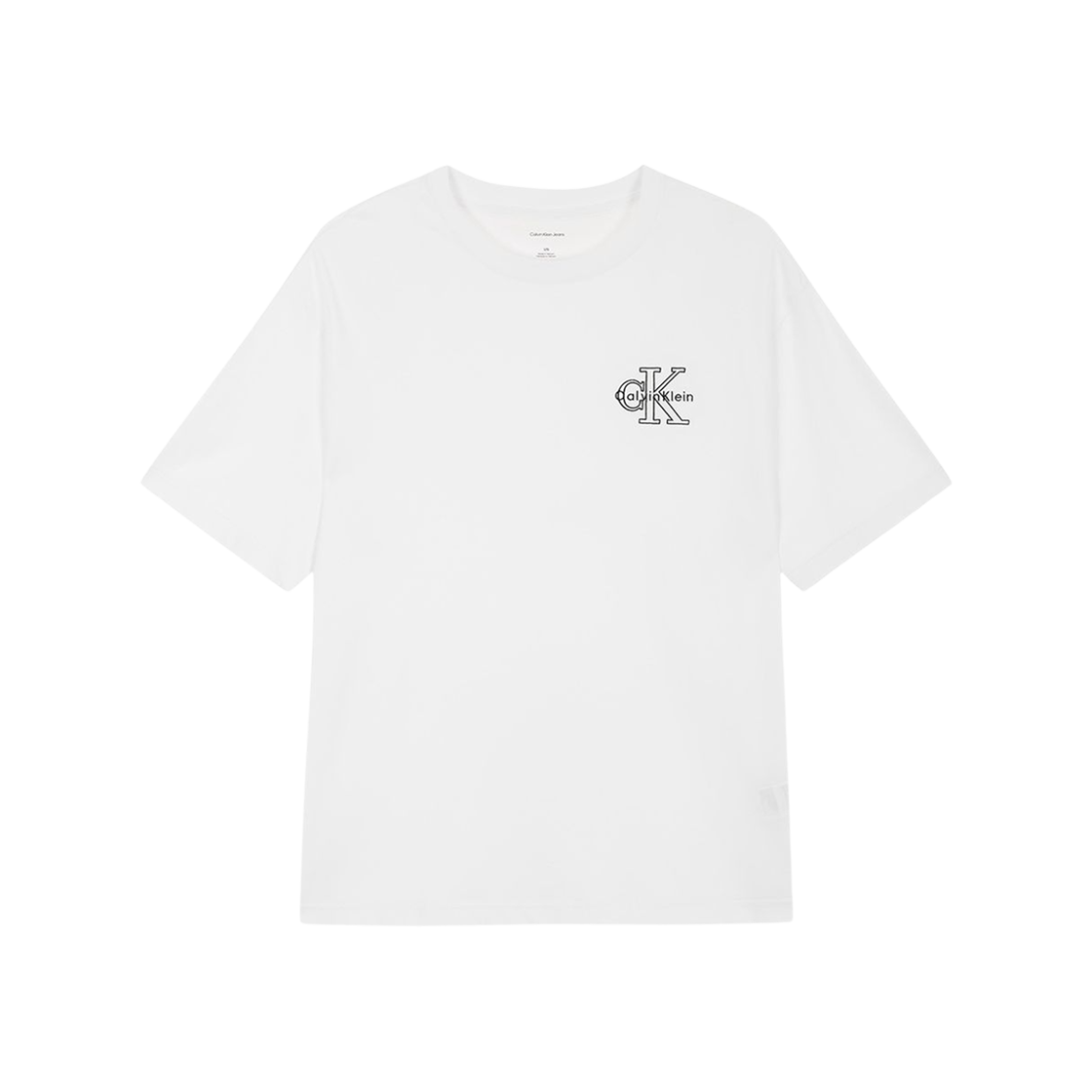 캘빈 클라인 릴렉스핏 모노그램 로고 티셔츠 화이트(Calvin Klein Relaxed Fit Monogram Logo T-Shirt White)