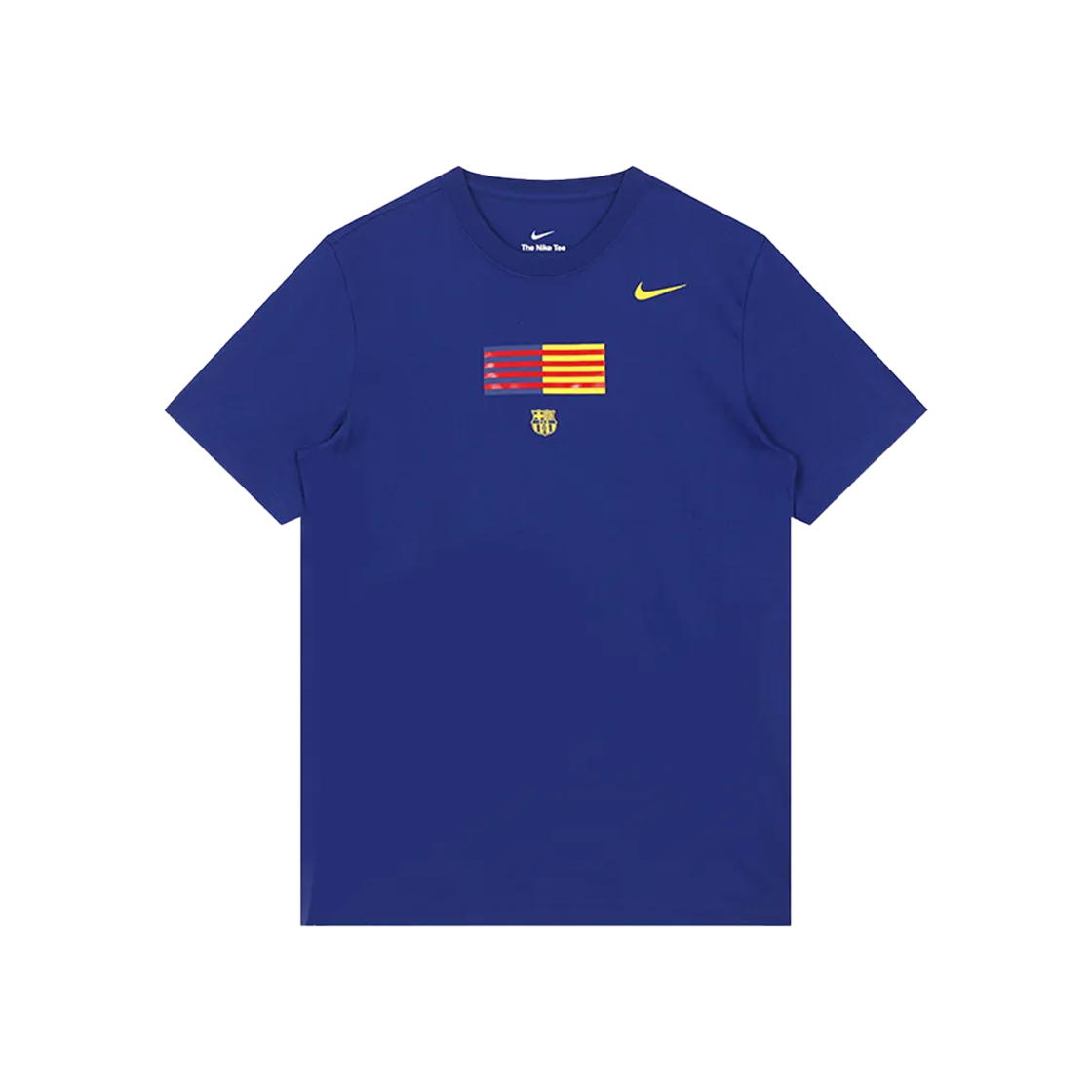 나이키 FC 바르셀로나 풋볼 티셔츠 딥 로얄 블루 (논 마킹 버전)