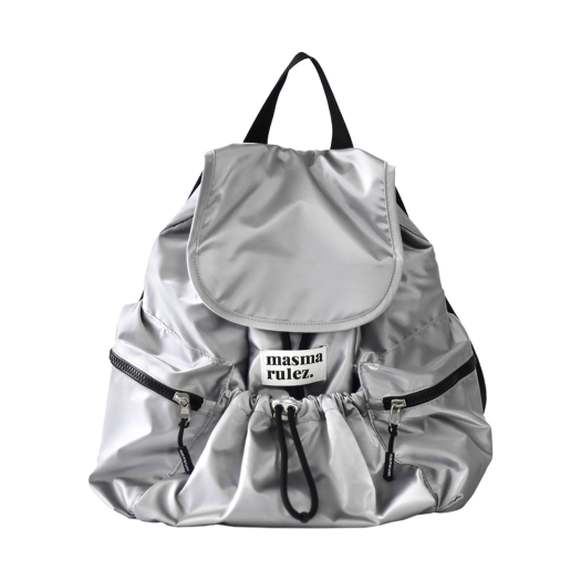 ★masmarulez★ 304 Small nylon draw flap backpackDark gray 304 Small nylon draw flap backpack_Dark gray : Masmarulez
