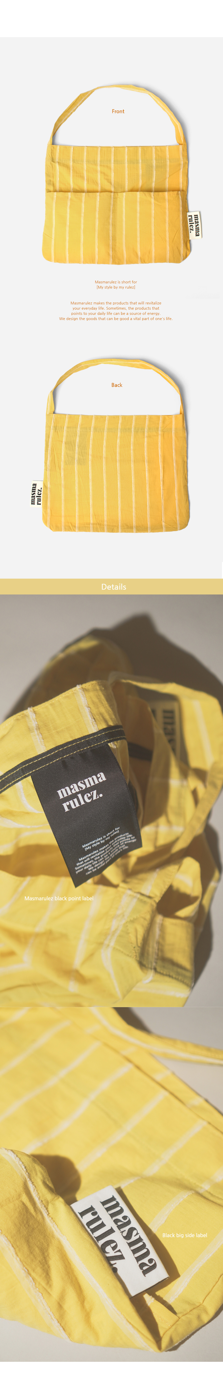 ★masmarulez★ Rabbit eco bagWide yellow Rabbit eco bag_Wide yellow : Masmarulez [마스마룰즈]
