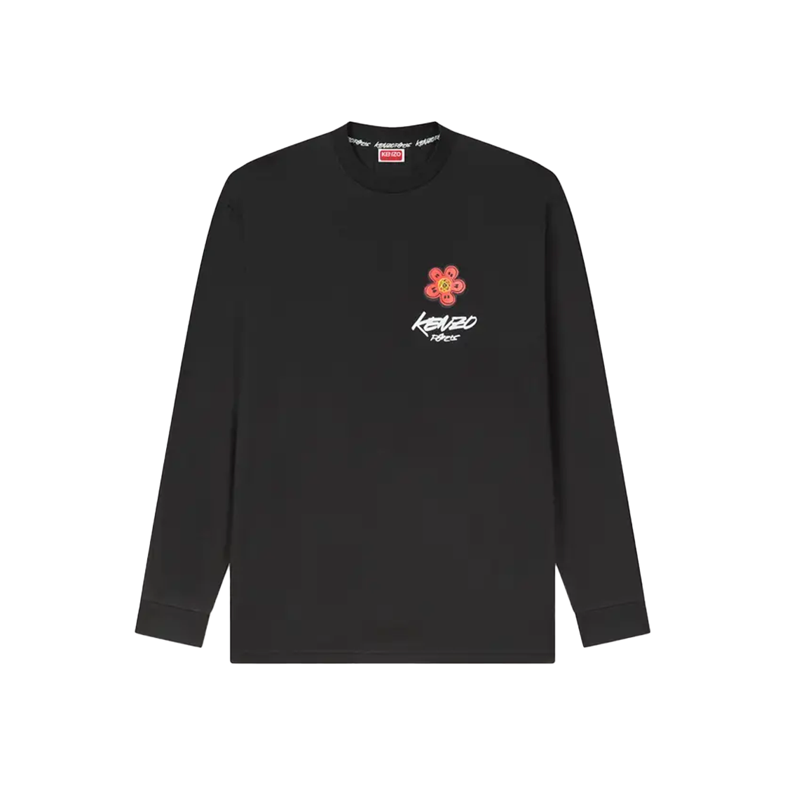 겐조 x 퓨추라 2000 릴렉스 롱슬리브 티셔츠 블랙 - 25FW(Kenzo x Futura 2000 Relax LS T-Shirt Black - 25FW)