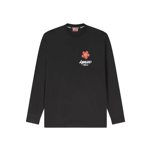 KM5DTSLKZ03BK Kenzo x Futura 2000 Relax LS T-Shirt Black - 25FW