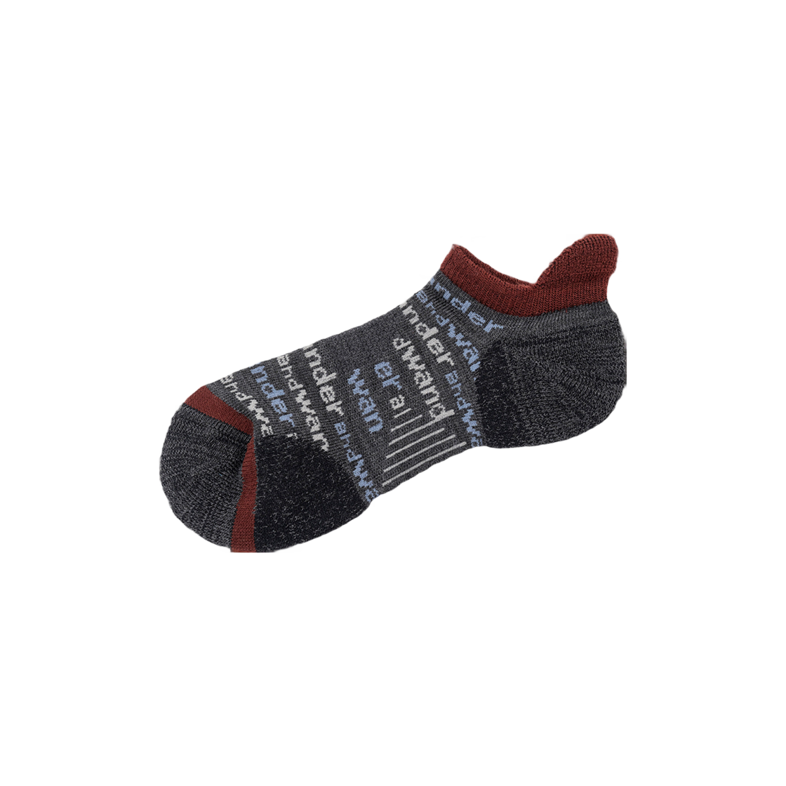 W31D6SC002_GY and wander Wool Short Socks