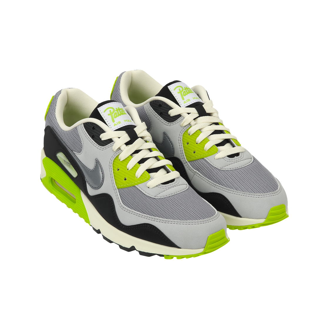 HF8814-001 Nike x Patta Air Max 90 Cyber and Particle Grey - #4