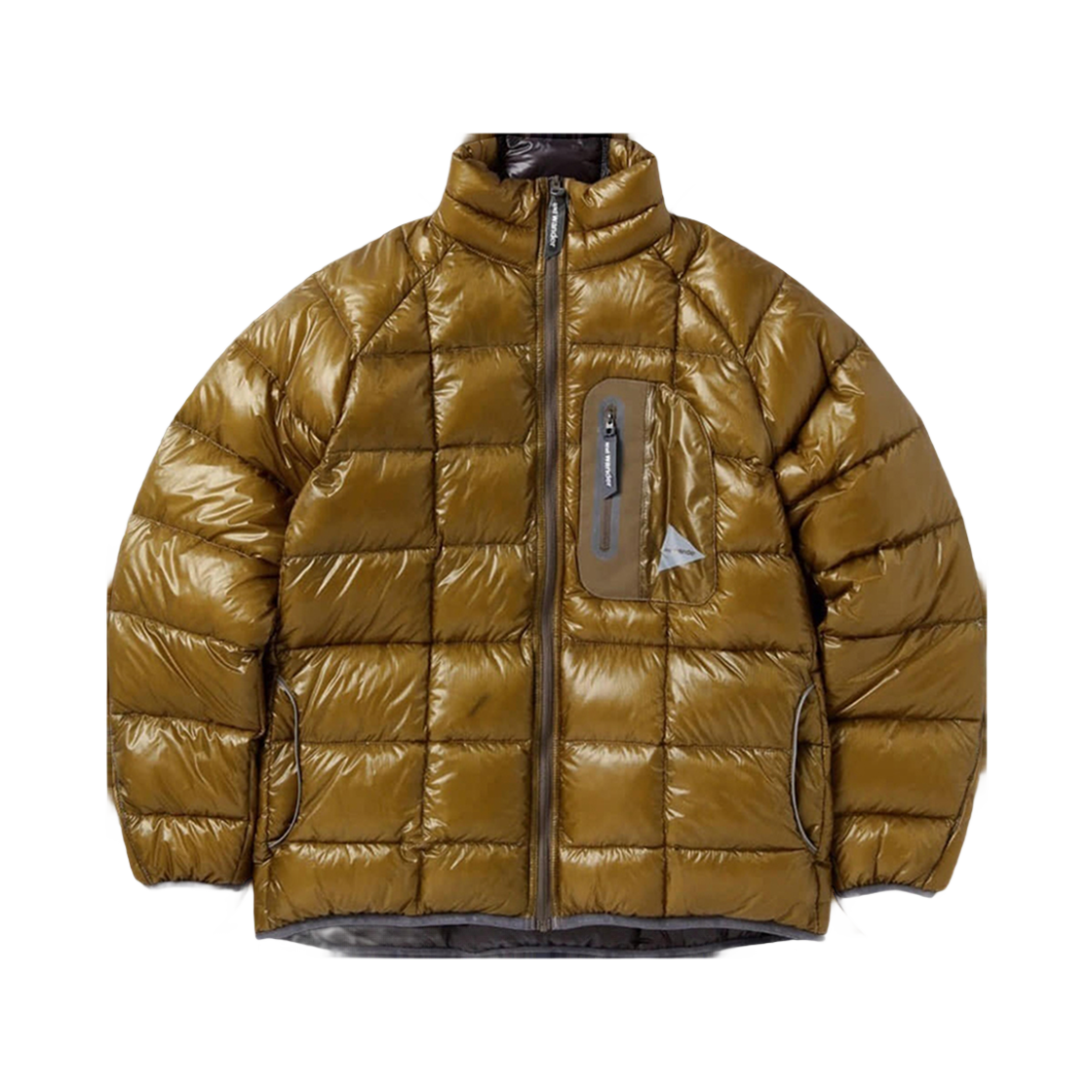 W31D6JD002_BR and wander Diamond Stitch Down Jacket