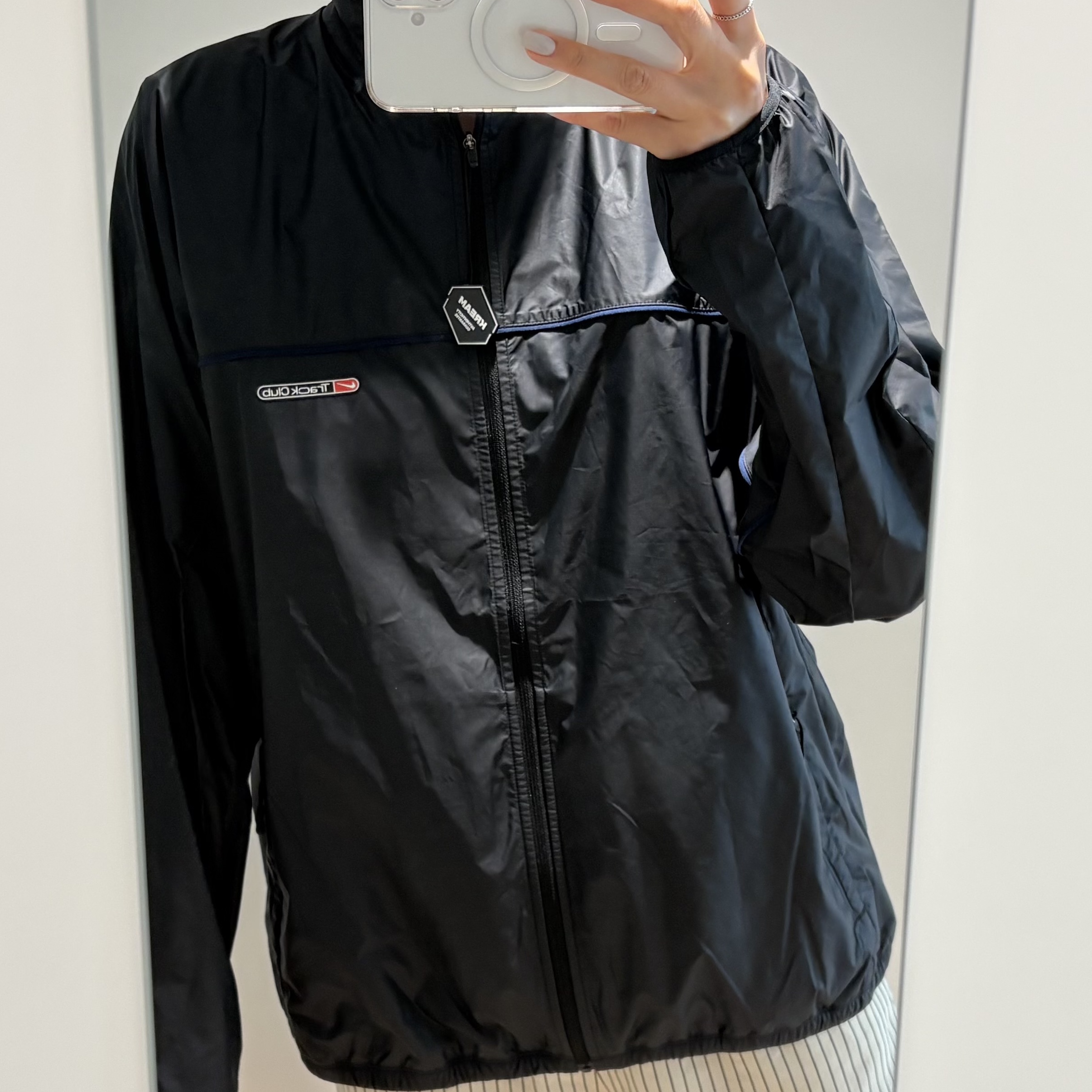 Nike Track Club Storm-Fit Running Jacket Black - Asia 착용 스타일