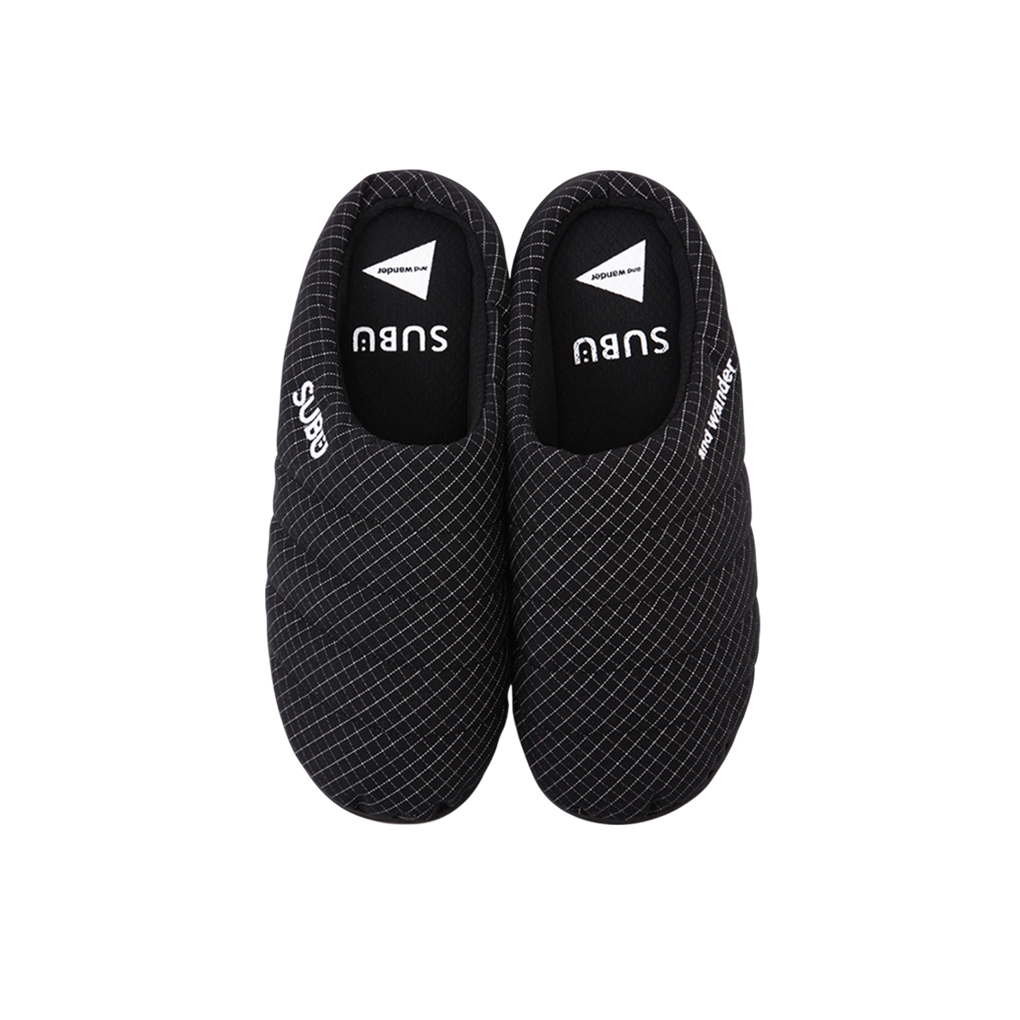 W31D6SE002_BK and wander x subu Reflective Rip Permanent Sandal