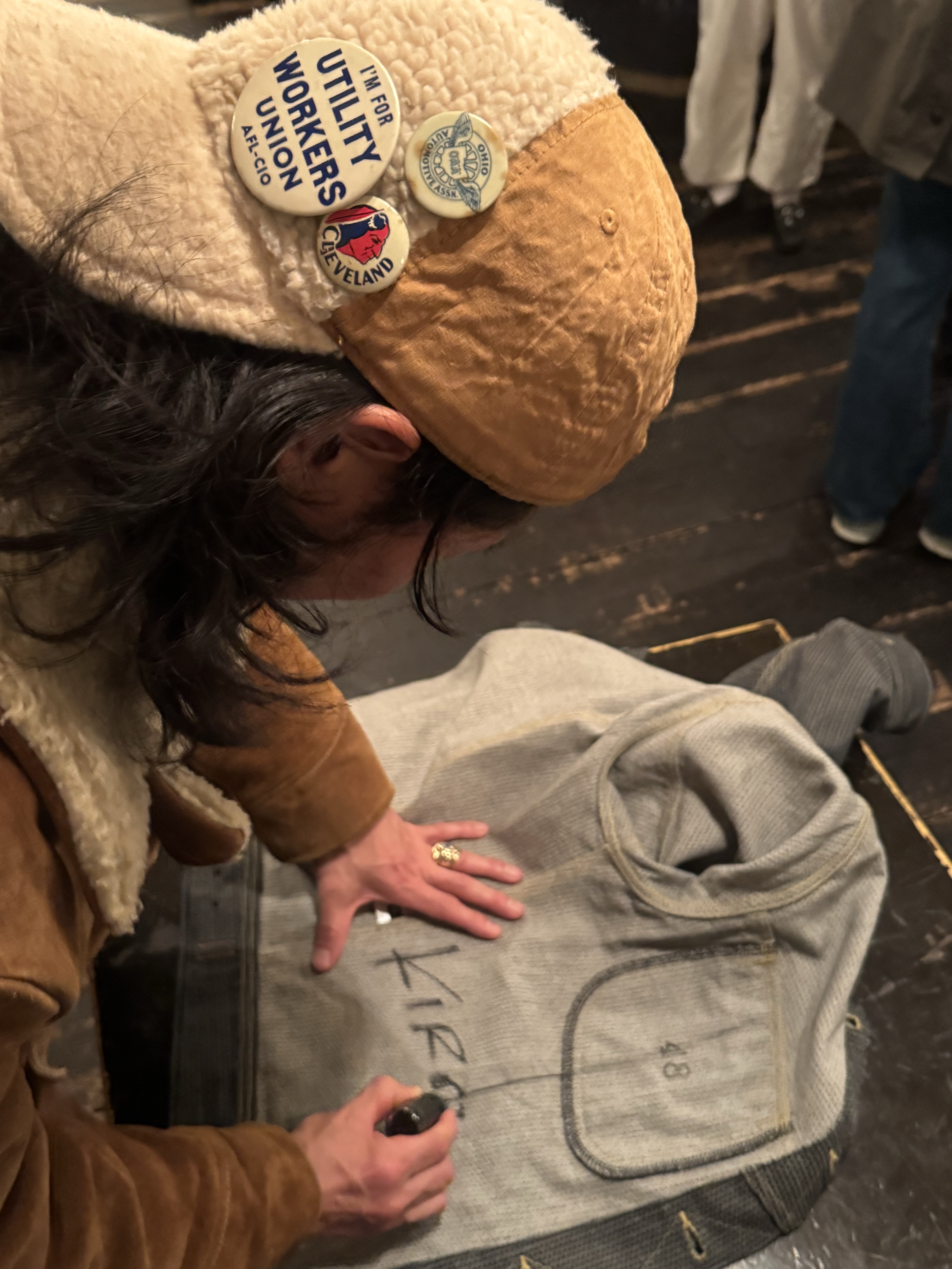 Kapital Century Denim Westerner long Jacket No. 7+S Gray 착용 스타일 - 1