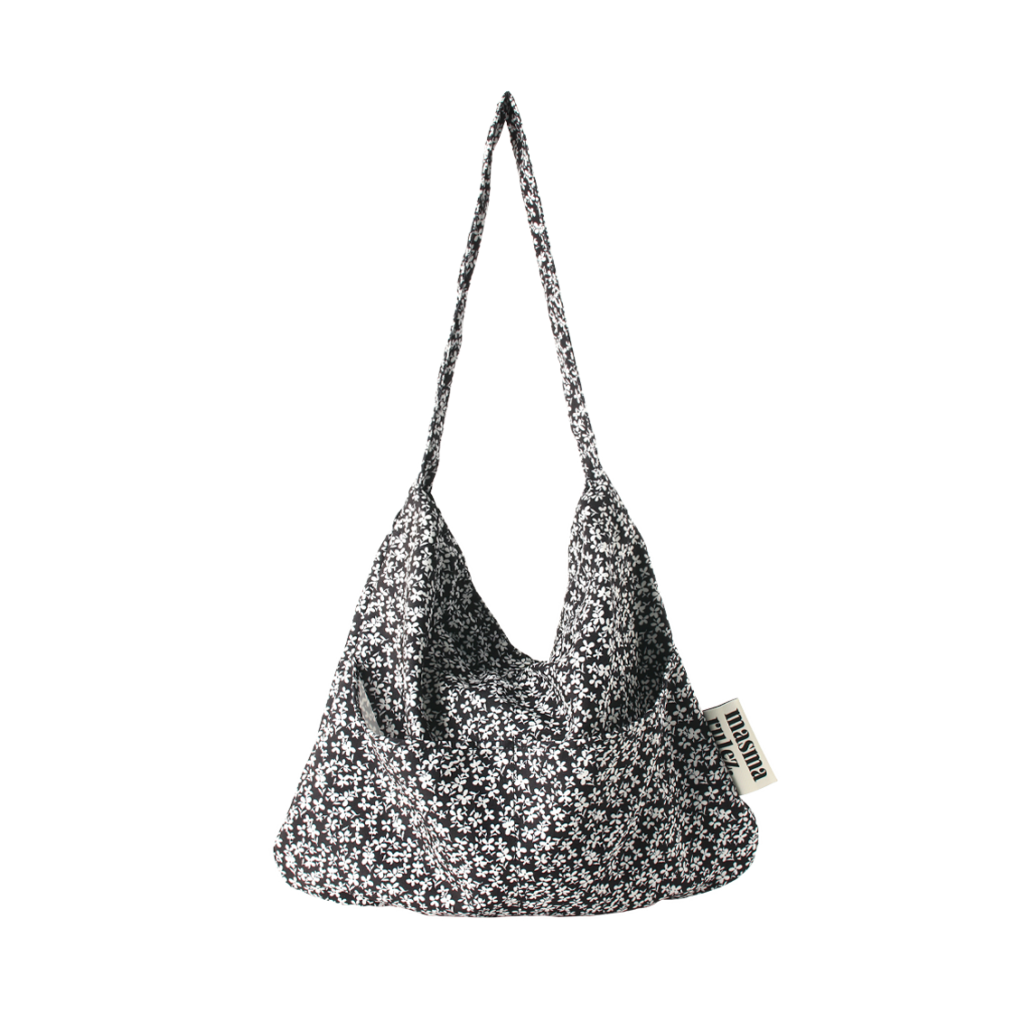 ★masmarulez★ Rabbit eco bagCozy checkivory 마스마룰즈 래빗 에코백 화이트 플라워 | MASMARULEZ | KREAM