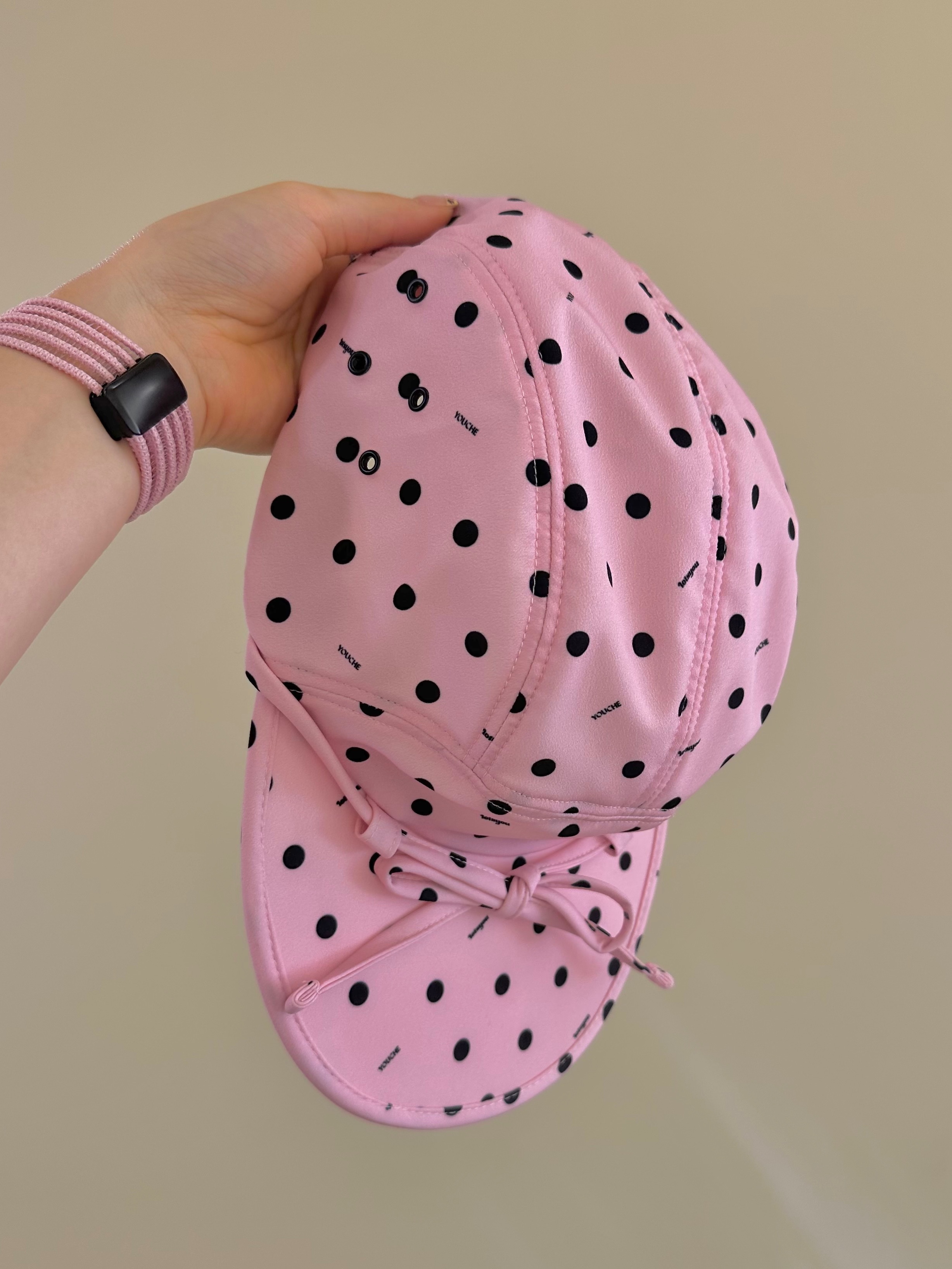 LOTS YOU X YOUCHE Duck Cap Light Pink 착용 스타일 - 3