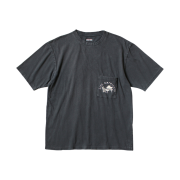 Kapital 20 Jersey Crew Pocket T-Shirt Life Kapriccio Pt Black